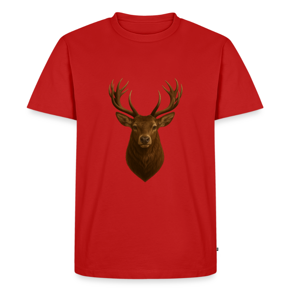 Premium T-Shirt "Hirsch" - Rot