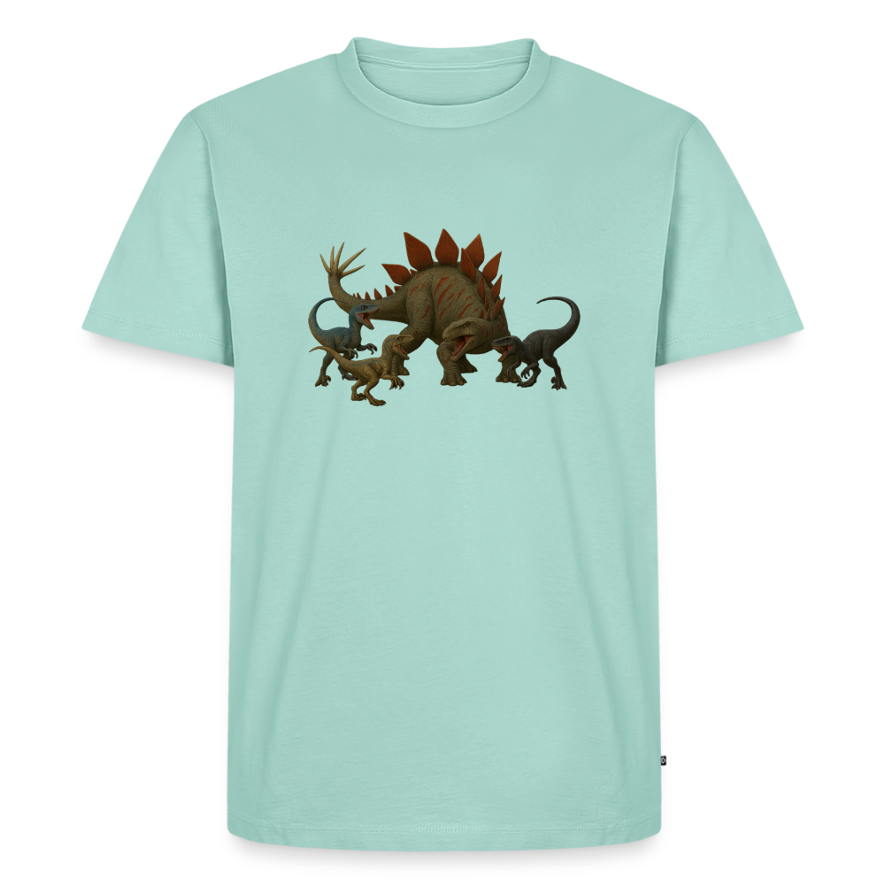 Premium T-Shirt "Stego vs Raptoren" - Mint 