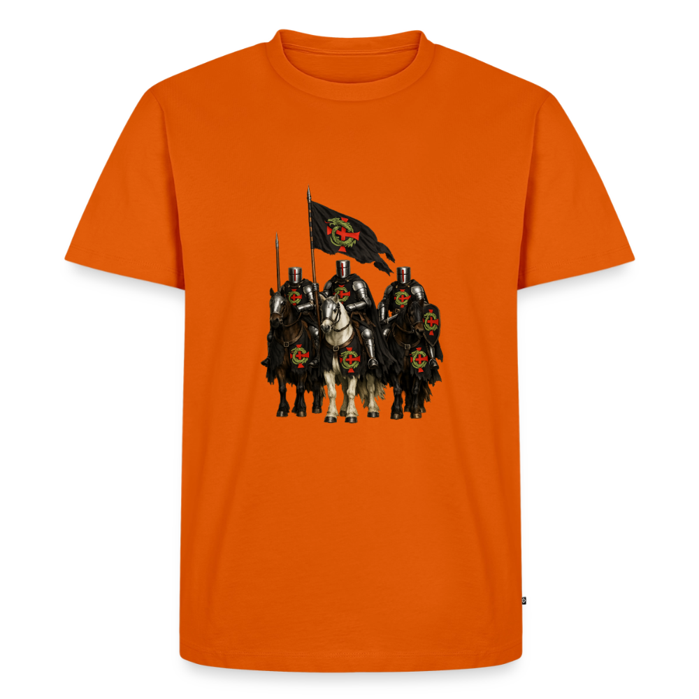 Premium T-Shirt "Ritter zu Pferd" - Orange 