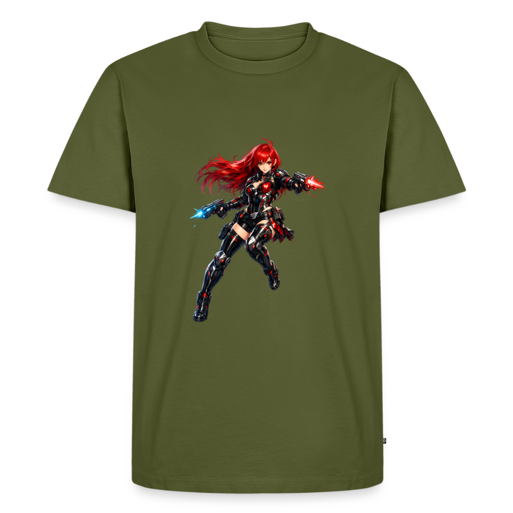 Premium T-Shirt "Future Woman I" - Khaki