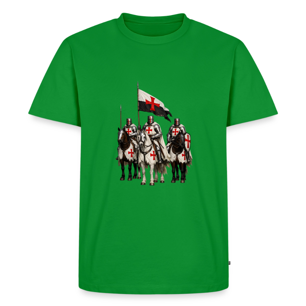 Premium T-Shirt "Ritter zu Pferd II" - Grün