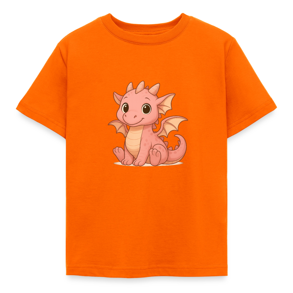Kinder T-Shirt "Kleiner Drache" - Orange