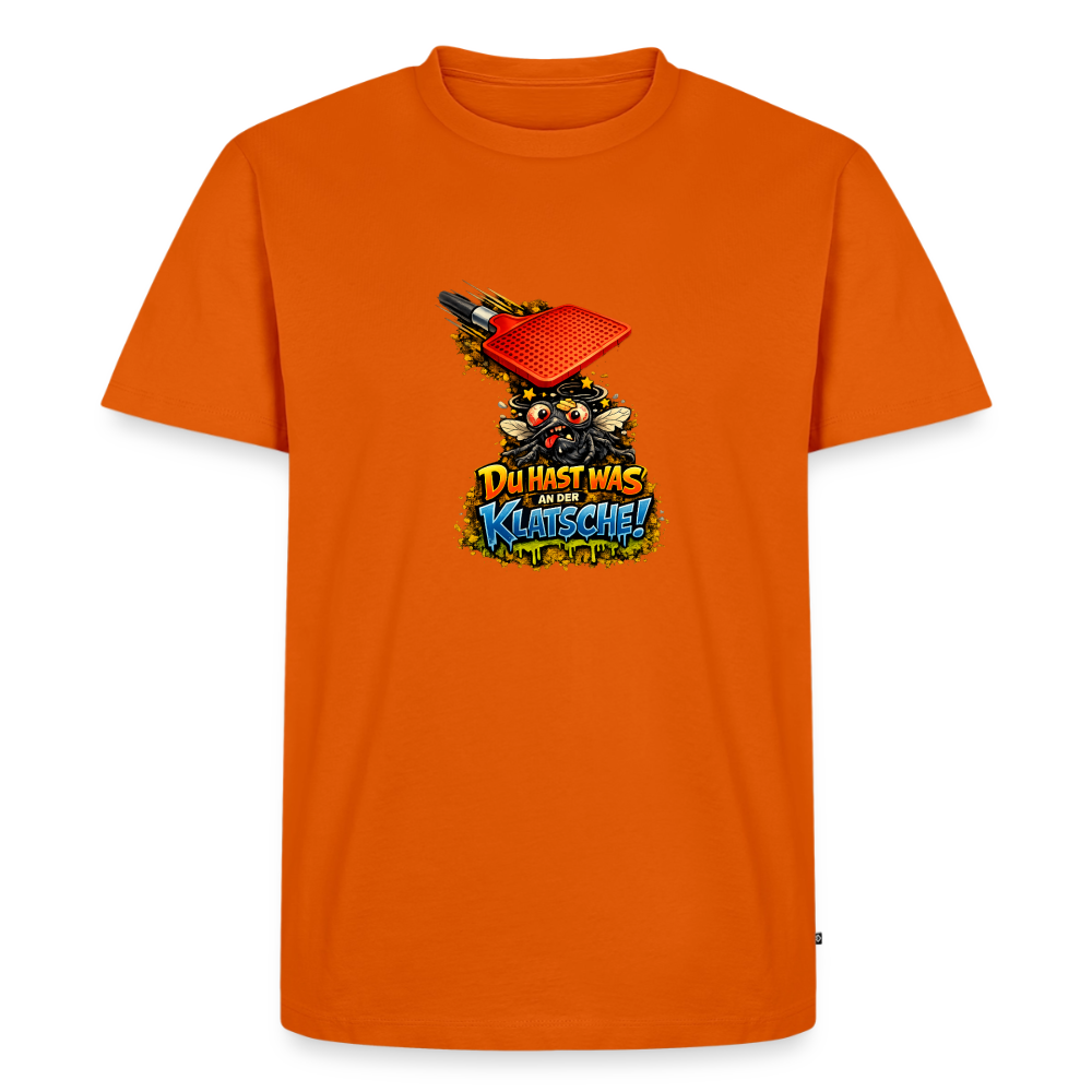 Premium T-Shirt "Klatsche" - Orange 