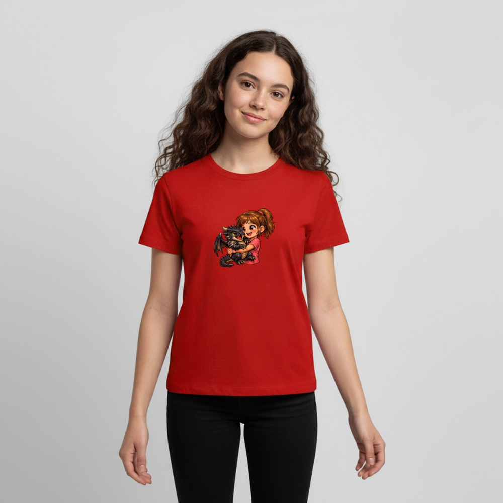 Teenager Premium T-Shirt "Drache" - Rot