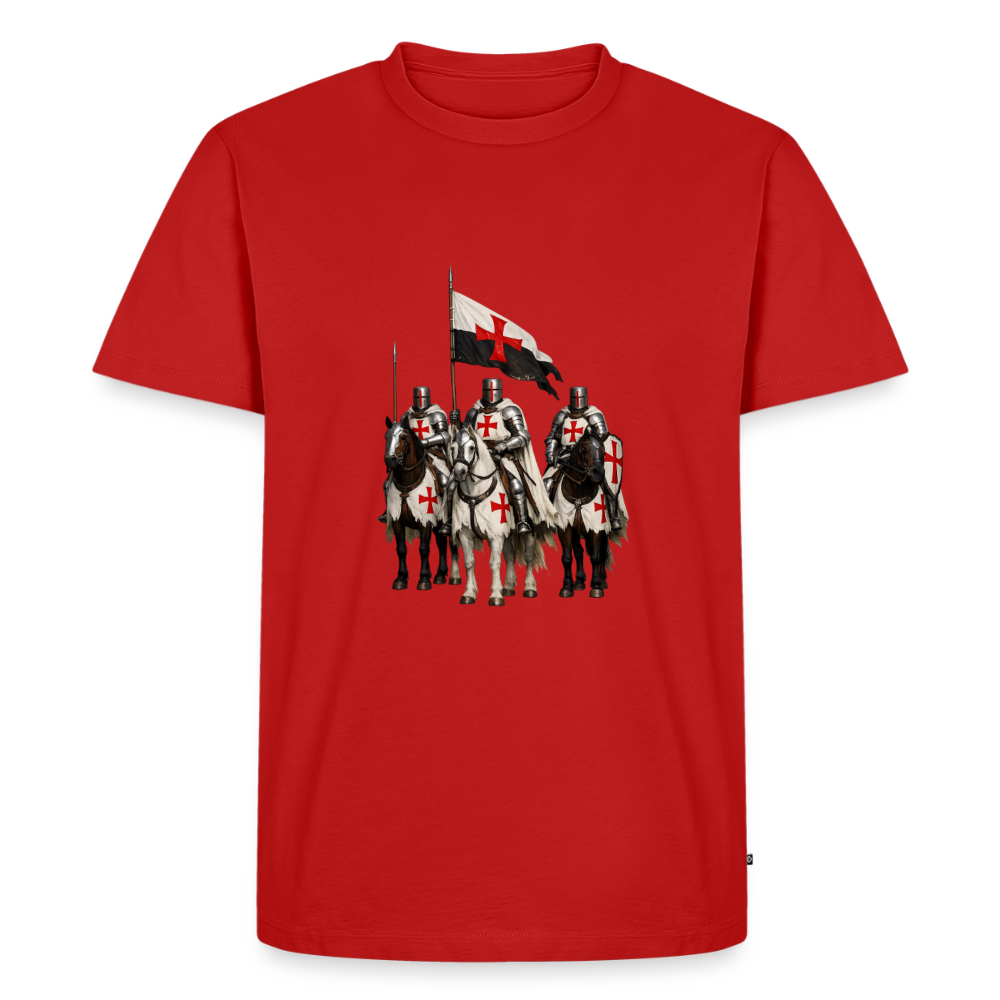 Premium T-Shirt "Ritter zu Pferd II" - Rot