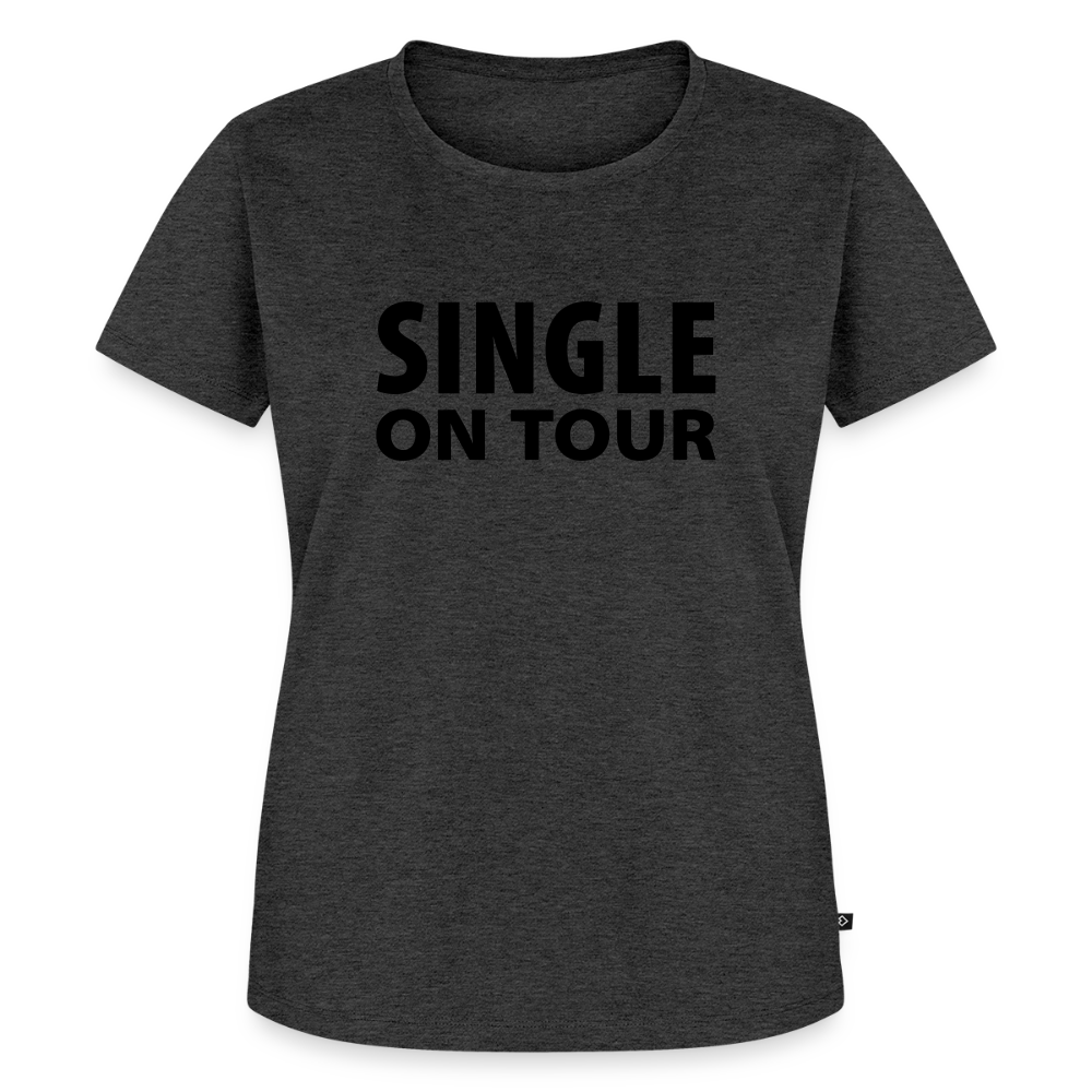 Premium T-Shirt "Single on Tour" - Anthrazit meliert