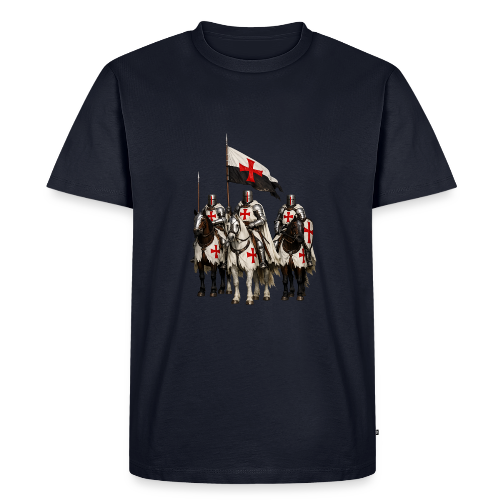 Premium T-Shirt "Ritter zu Pferd II" - Navy