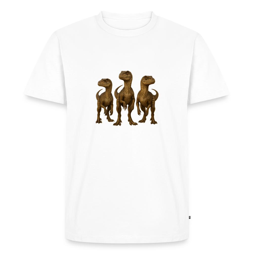 Premium T-Shirt "Raptor Trio" - Weiß