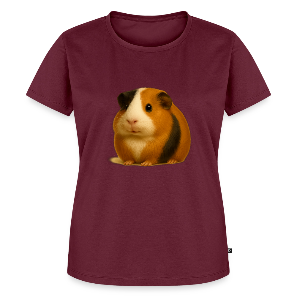 Premium T-Shirt "Meerschweinchen I" - Burgunderrot
