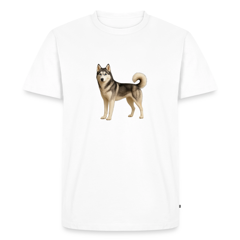 Premium T-Shirt "Husky" - Weiß