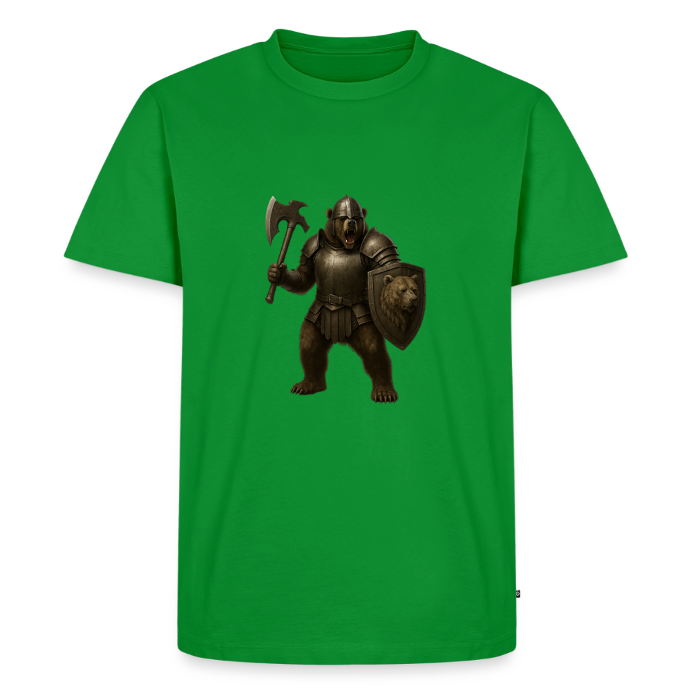 Premium T-Shirt "Grizzly Warrior" - Grün