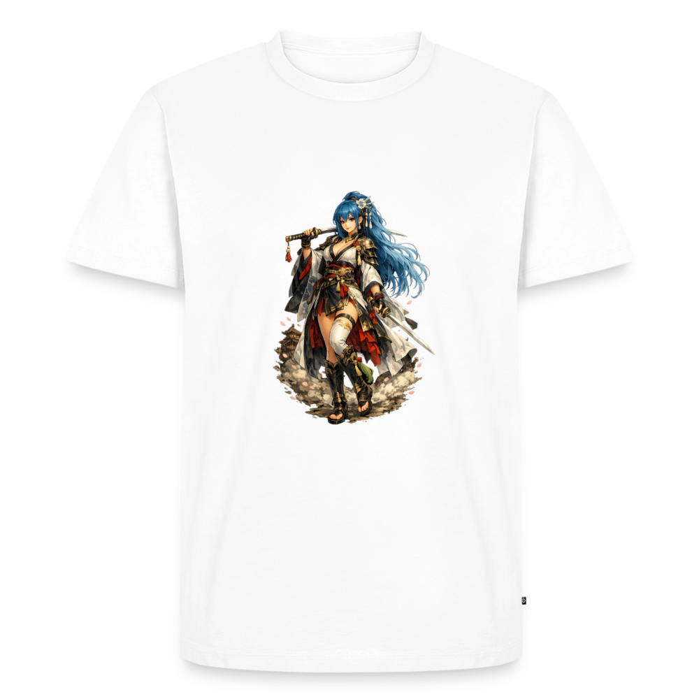Premium T-Shirt "Anime Woman" - Weiß