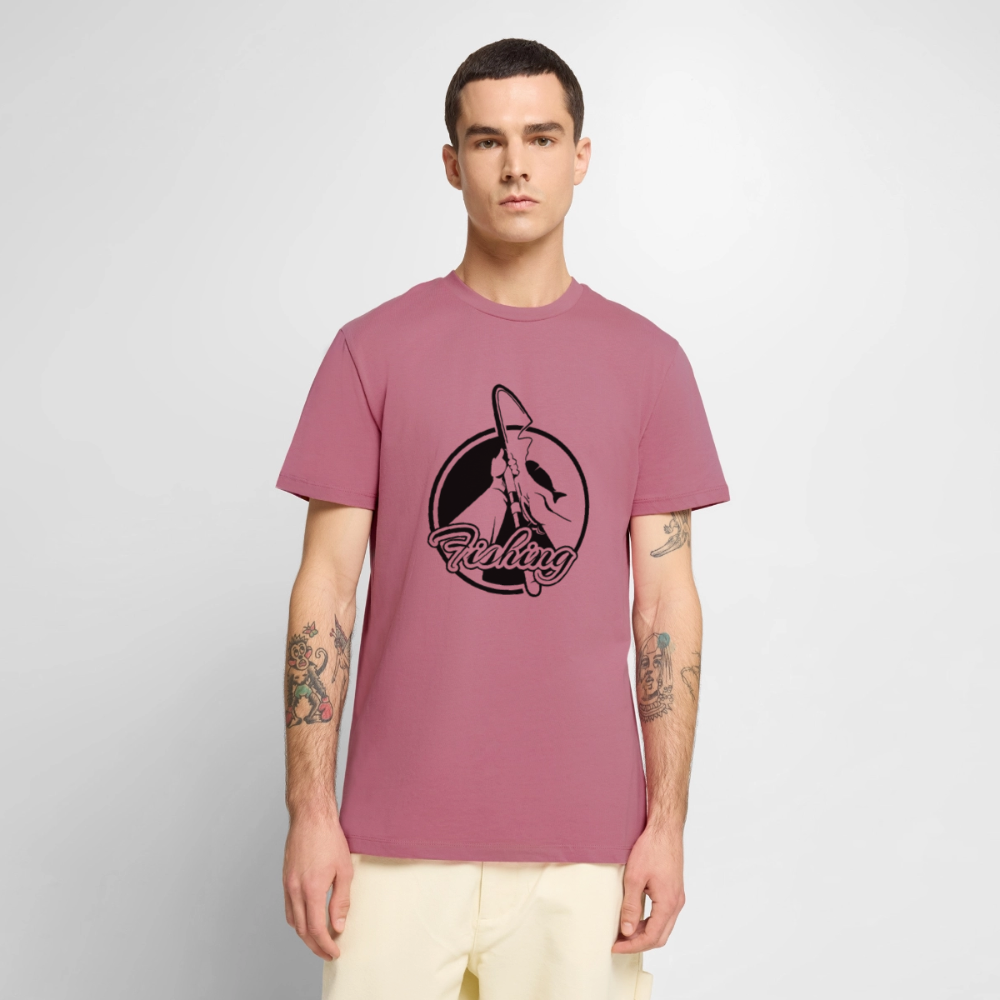 Premium T-Shirt "Fishing" - Mauve