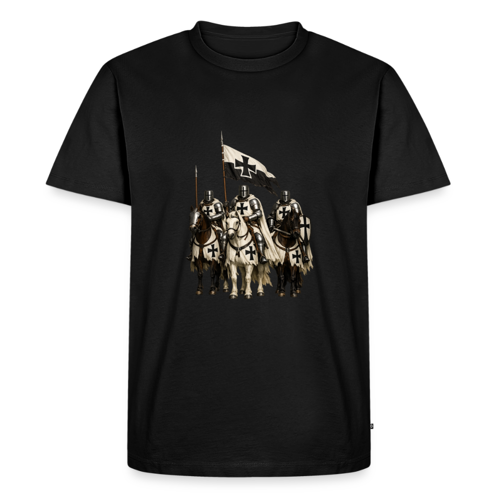 Premium T-Shirt "Deutsche Ordensritter" - Schwarz