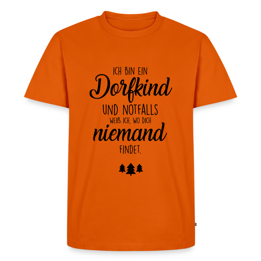 Premium T-Shirt "Dorfkind" - Orange 