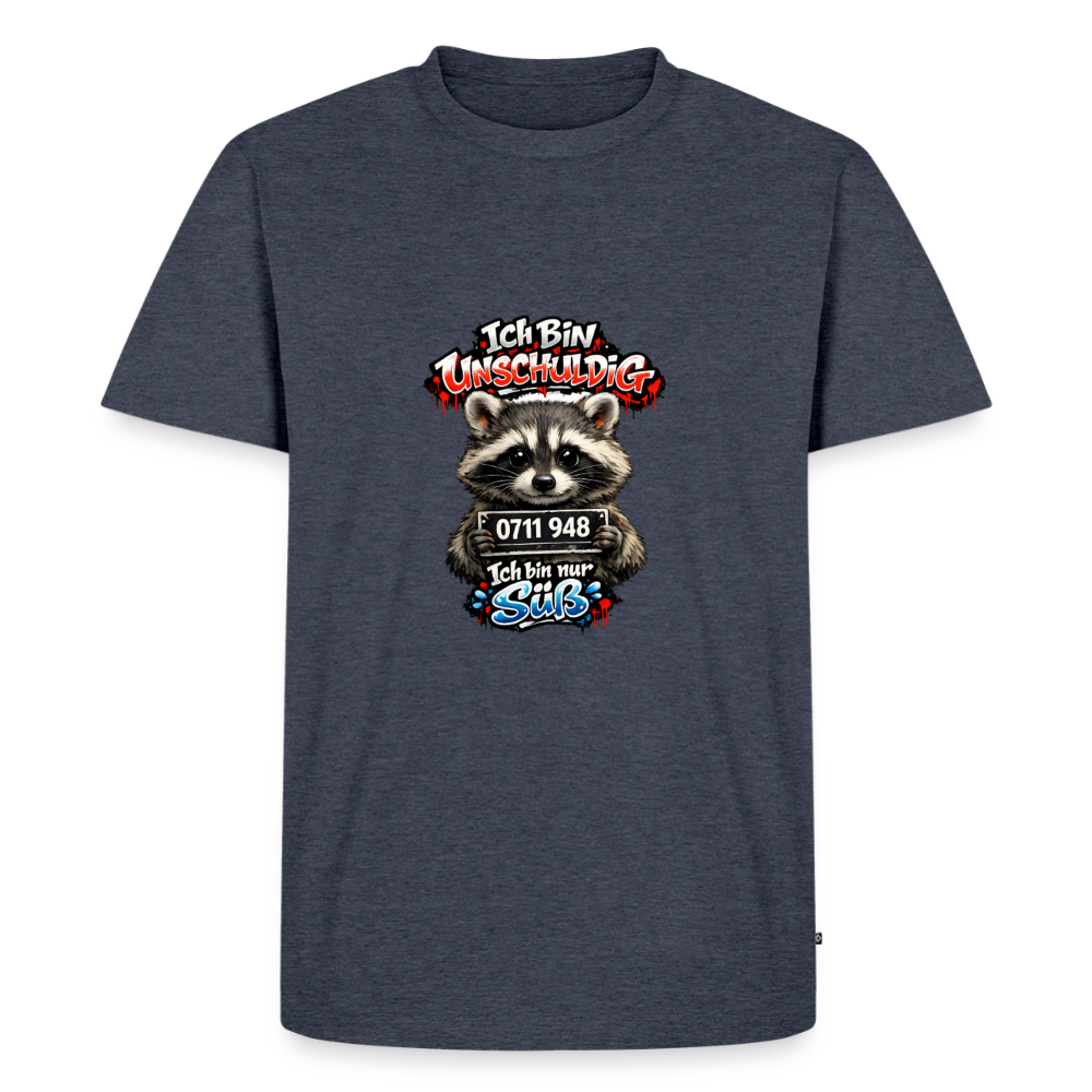 Premium T-Shirt "Ich bin unschuldig" - Jeansblau 