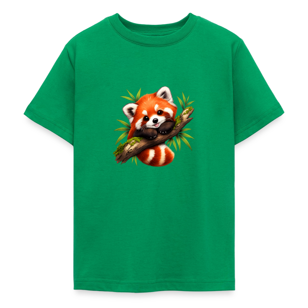 Teenager T-Shirt "Kleiner Panda" - Kelly Green