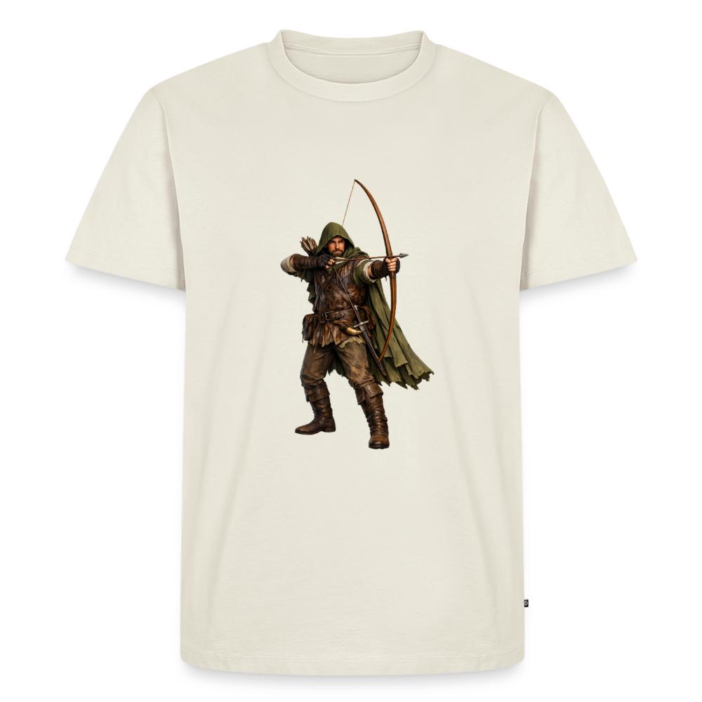 Premium T-Shirt "Hood" - Naturweiß