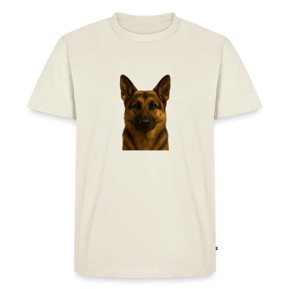 Premium T-Shirt "Schäferhund" - Naturweiß