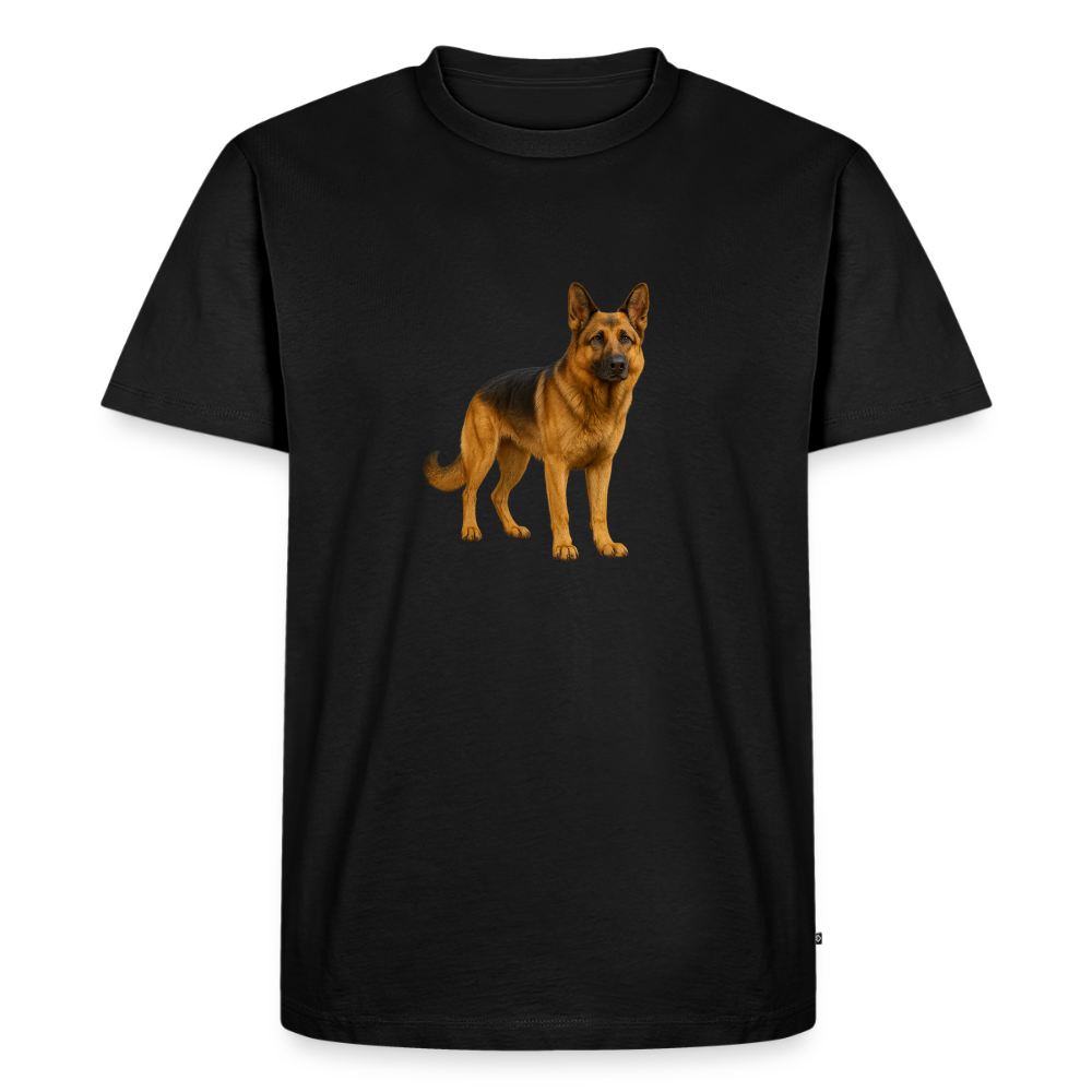 Premium T-Shirt "Schäferhund" - Schwarz
