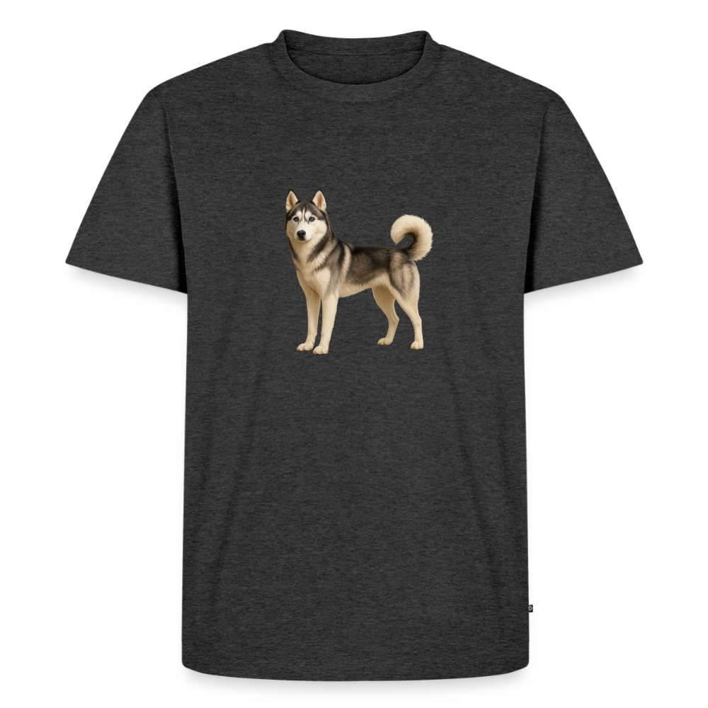 Premium T-Shirt "Husky" - Anthrazit meliert