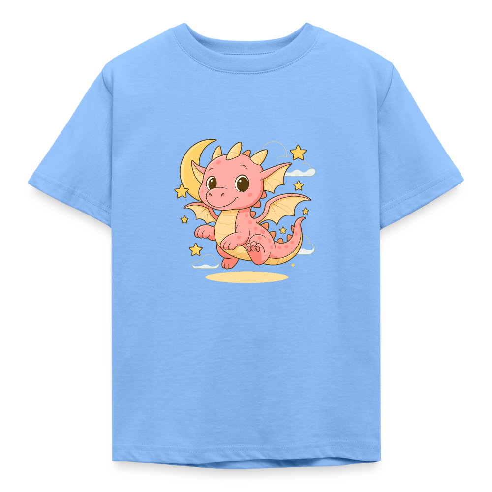 Kinder T-Shirt "Kleiner Drache" - Himmelblau