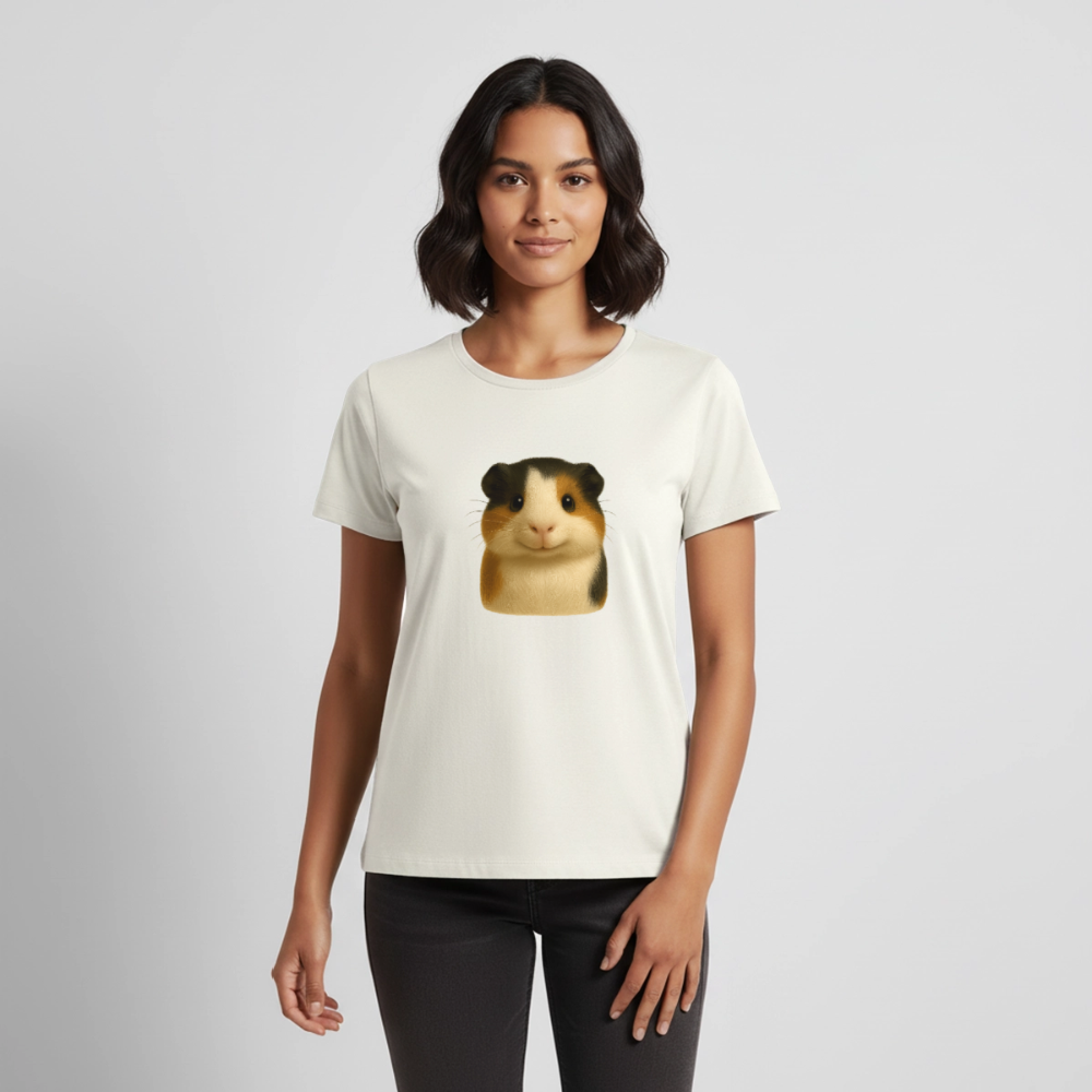 Premium T-Shirt "Meerschweinchen V" - Naturweiß