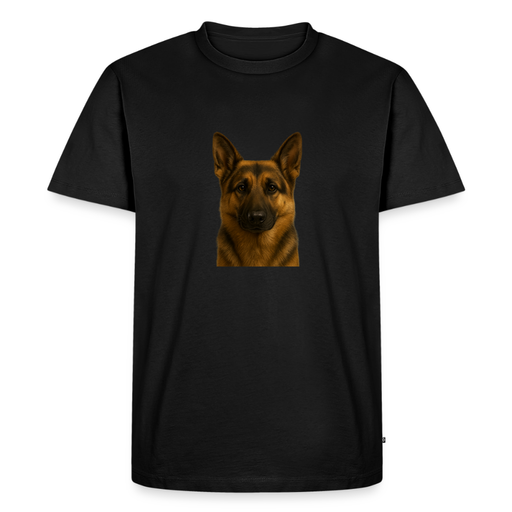 Premium T-Shirt "Schäferhund" - Schwarz