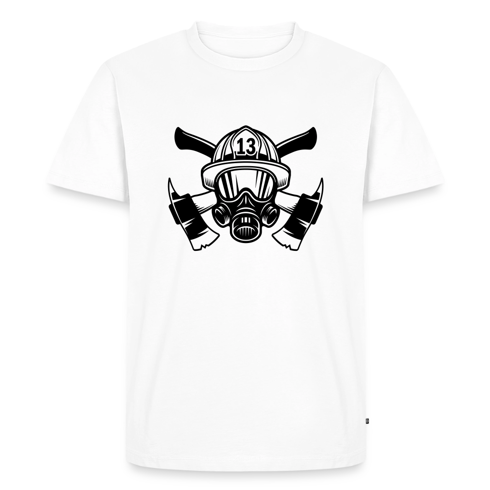 Premium T-Shirt "Feuerwehr" - Weiß