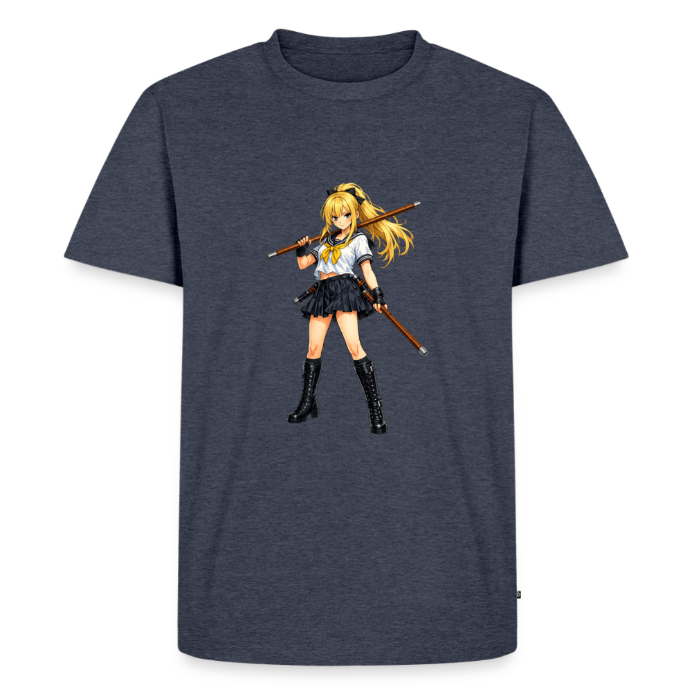 Premium T-Shirt "Blondie" - Jeansblau 