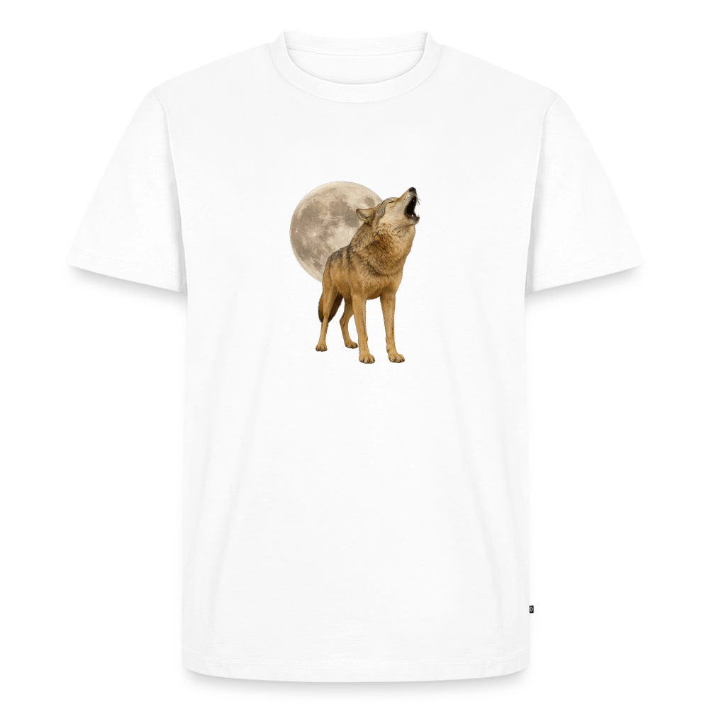 Premium T-Shirt "Vollmond" - Weiß