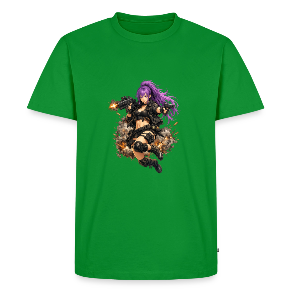 Männer Premium T-Shirt "Purple Lady" - Grün