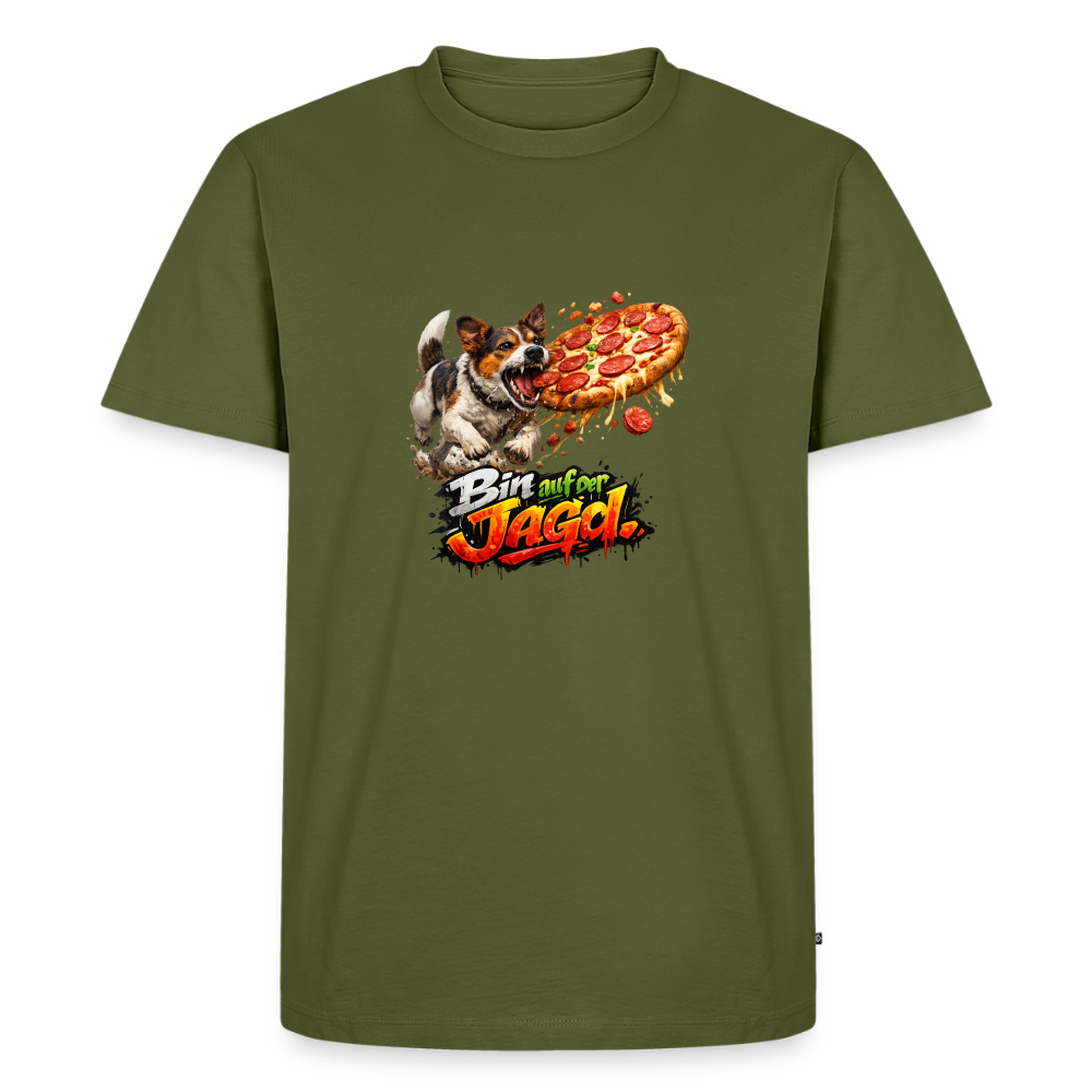 Premium T-Shirt "Auf Jagd" - Khaki