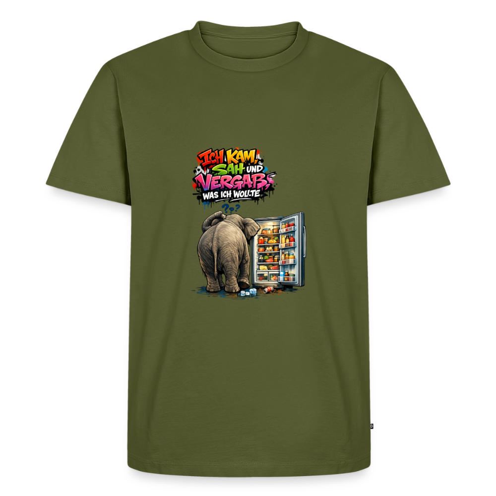 Premium T-Shirt "Ich kam,sah..." - Khaki