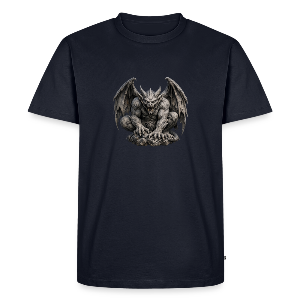 Premium T-Shirt "Gargoyle sitzend" - Navy