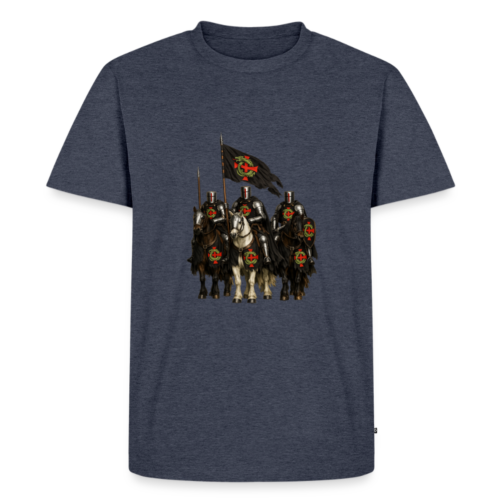 Premium T-Shirt "Ritter zu Pferd" - Jeansblau 