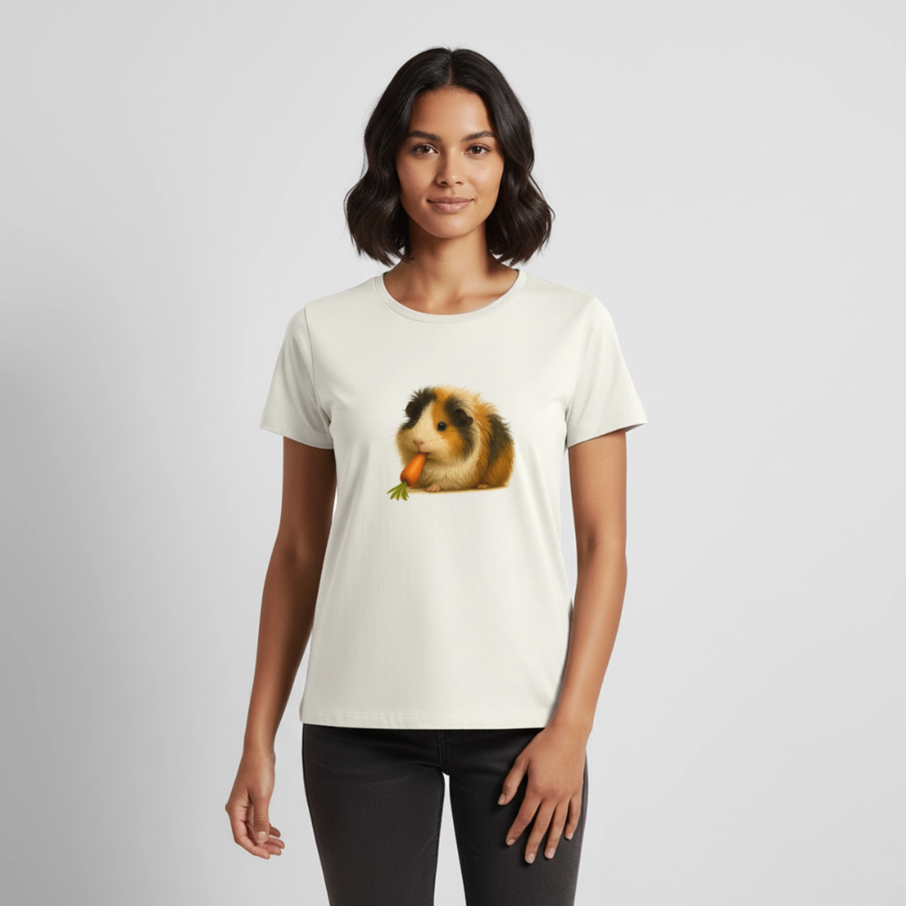 Premium T-Shirt "Meerscheinchen II" - Naturweiß