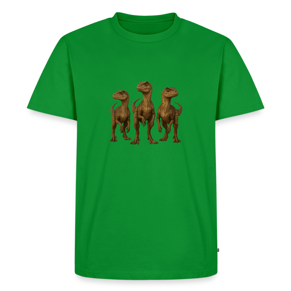 Premium T-Shirt "Raptor Trio" - Grün