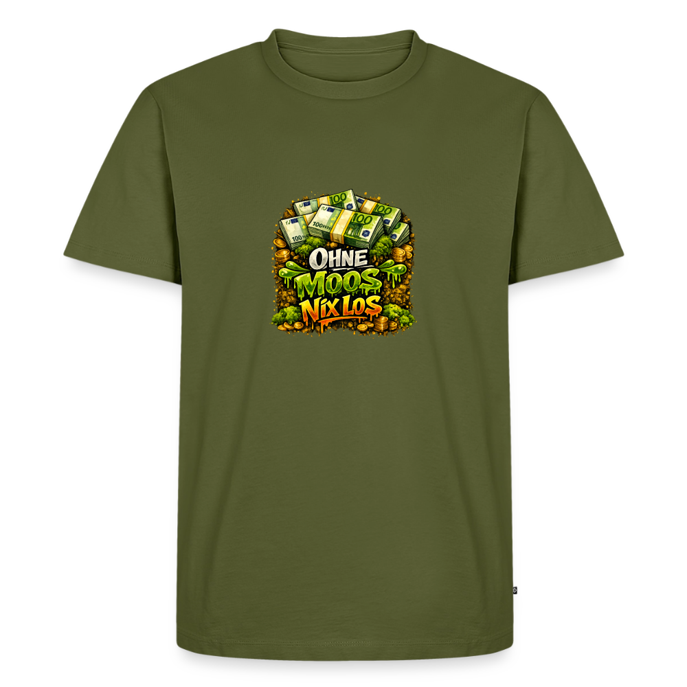 Premium T-Shirt "Ohne Moos.." - Khaki