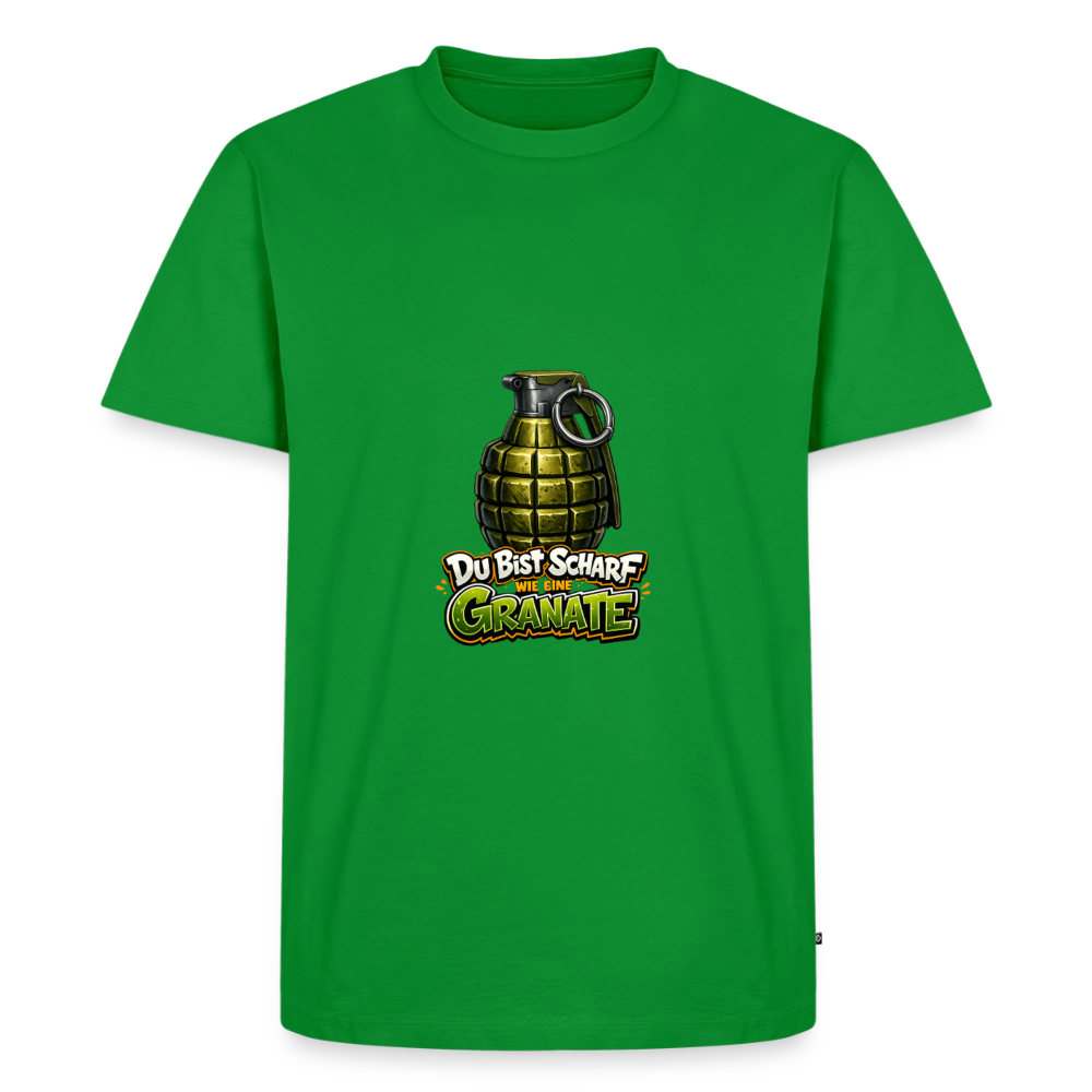Männer Premium T-Shirt "Scharf wie eine Granate" - Grün