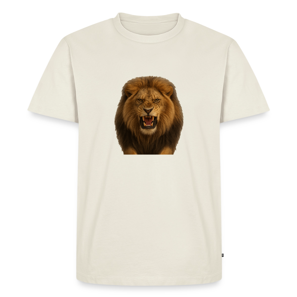 Premium T-Shirt "Löwe" - Naturweiß