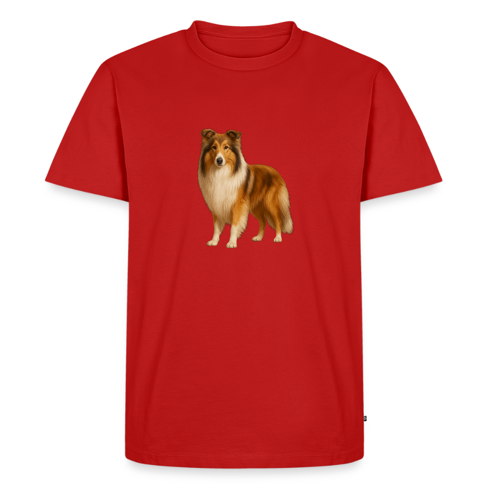Premium T-Shirt "Collie" - Rot