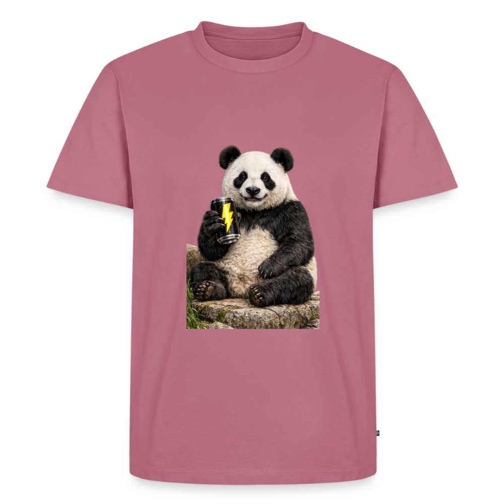 Premium T-Shirt "Panda Energy" - Mauve