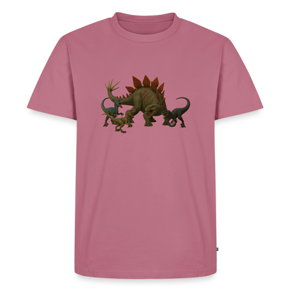 Premium T-Shirt "Stego vs Raptoren" - Mauve