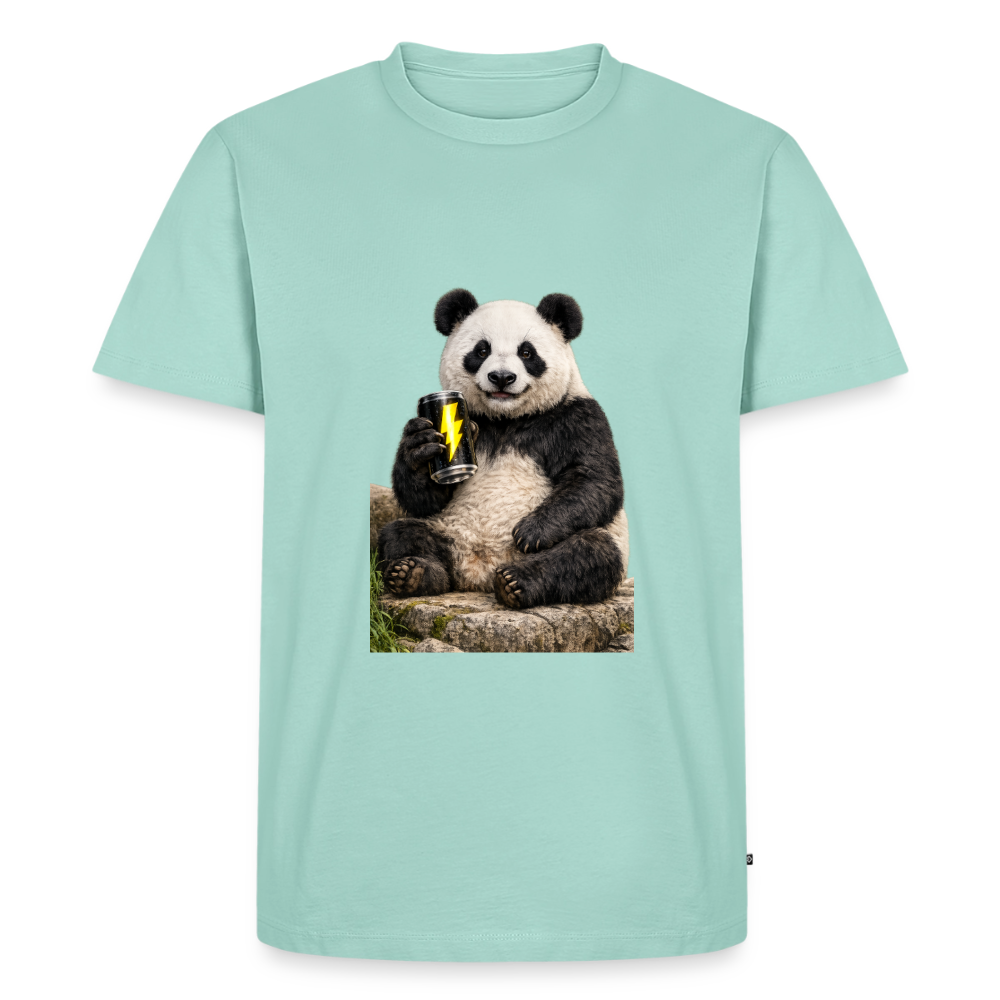 Premium T-Shirt "Panda Energy" - Mint 