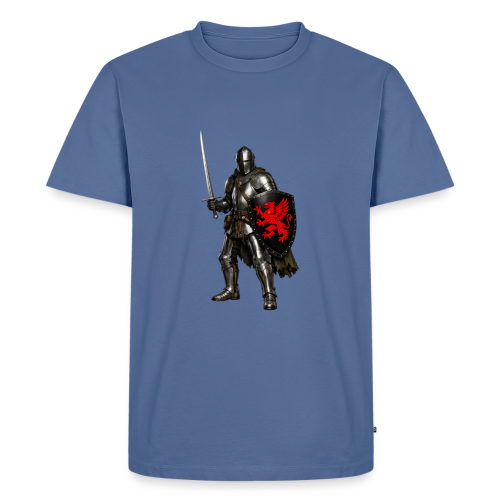Premium T-Shirt "Ritter roter Greif" - Taubenblau