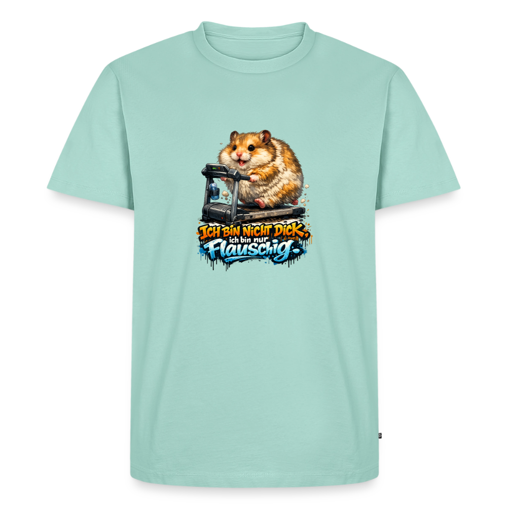 Premium T-Shirt "Ich bin nicht dick" - Mint 