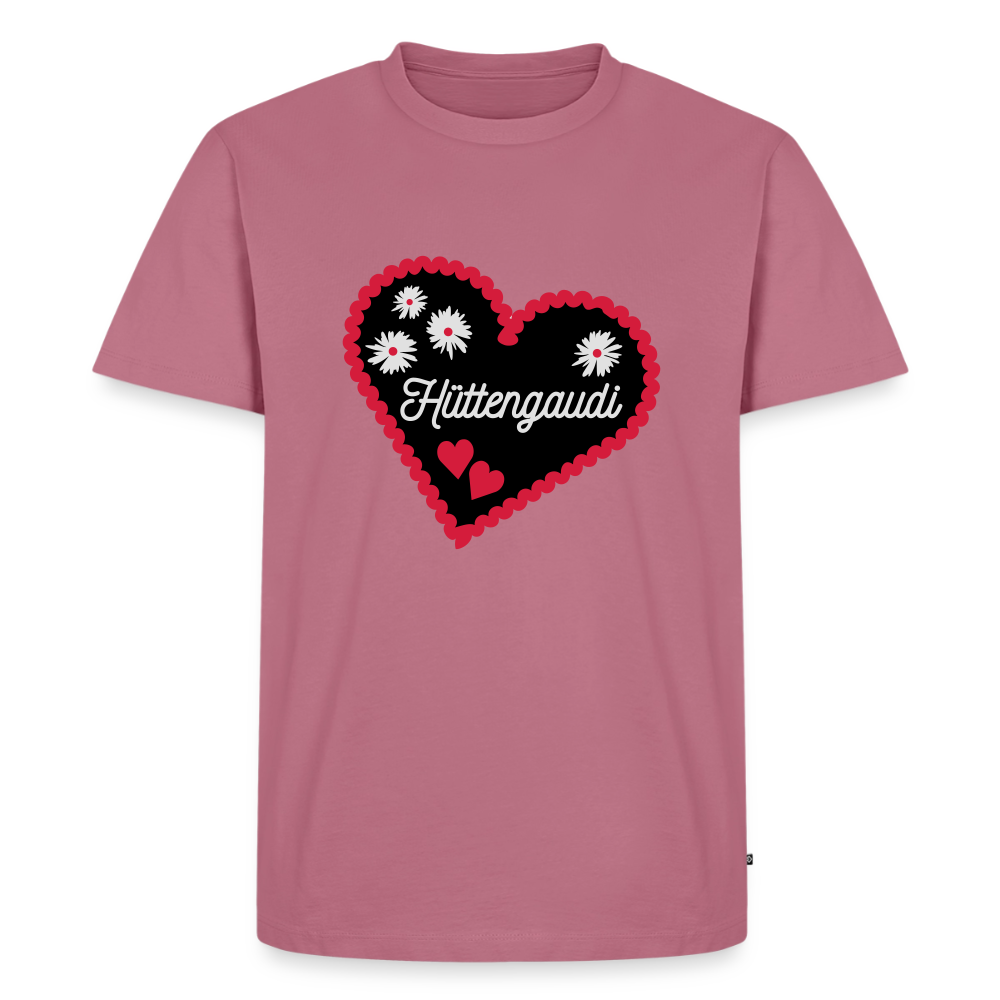 Premium T-Shirt "Hüttengaudi" - Mauve