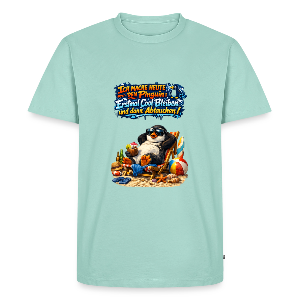 Premium T-Shirt "Cool bleiben" - Mint 