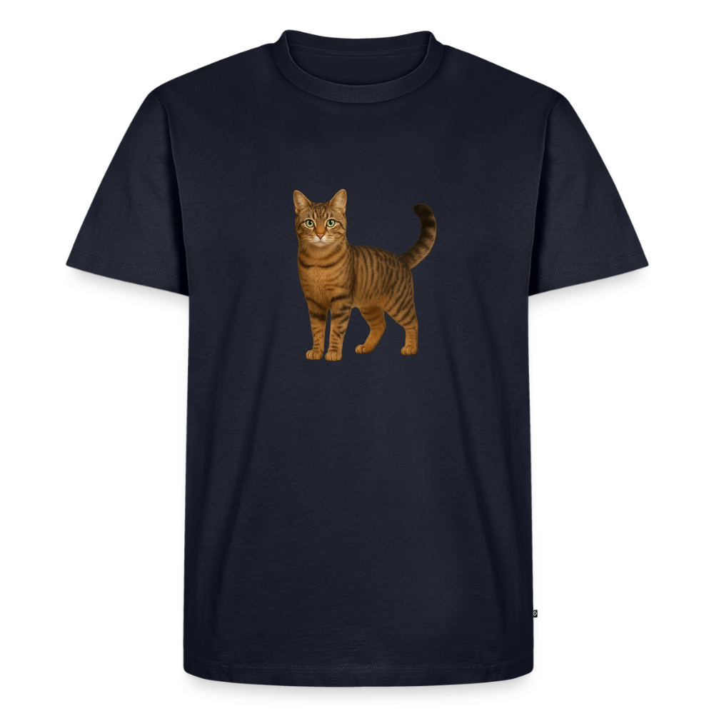 Premium T-Shirt "Katze" - Navy